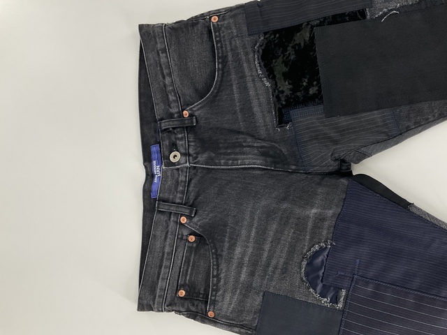 ［JUNYA WATANABE MAN］Cotton Selvedge Patchwork Denim-4