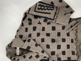 ［Share Spirit］Silver Knit Jacquard Coat-3