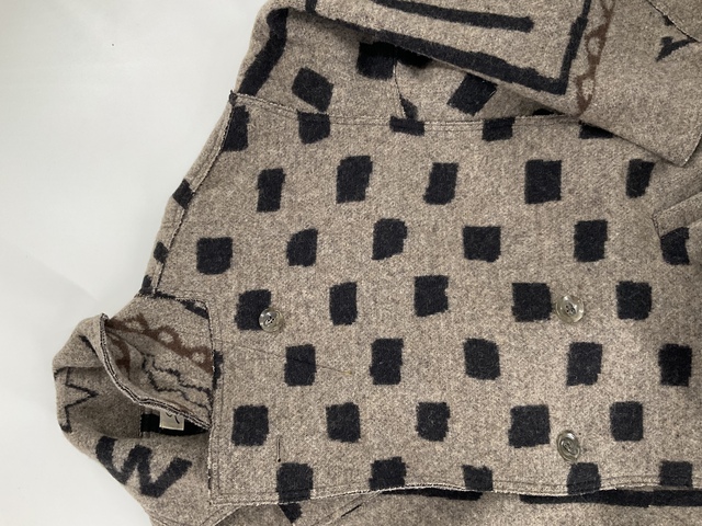 ［Share Spirit］Silver Knit Jacquard Coat-4