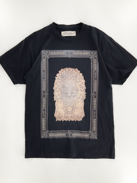 Flame Cross Lace T-shirt-1