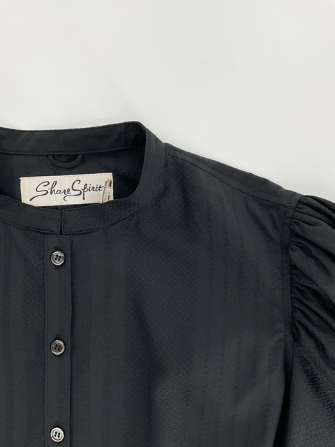 ［Share Spirit］Organic Cotton Dobby Blouse-6