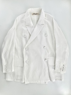［Share Spirit］Linen Dobby Jacquard Jacket - SHARE SPIRIT
