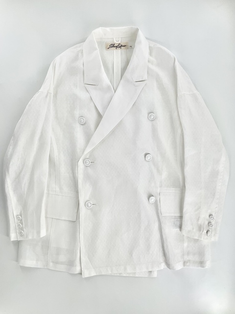 ［Share Spirit］Linen Dobby Jacquard Jacket-1