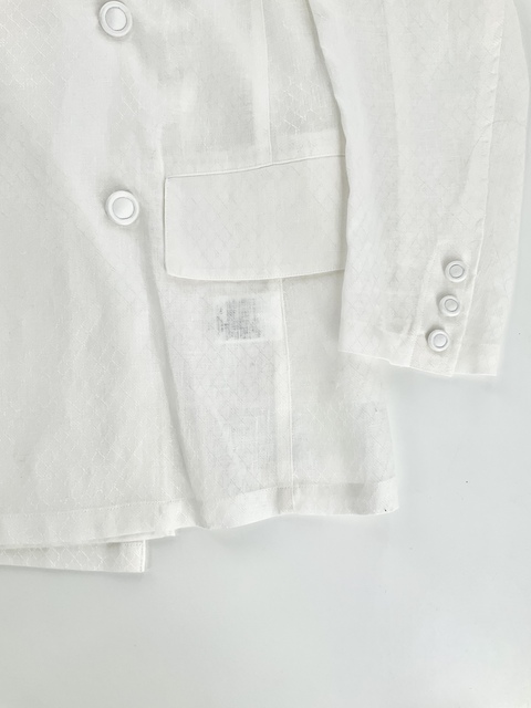 ［Share Spirit］Linen Dobby Jacquard Jacket-2