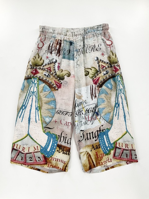 ［Share Spirit］Silk Bamboo inkjet pant-1