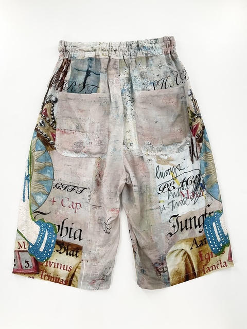 ［Share Spirit］Silk Bamboo inkjet pant-4
