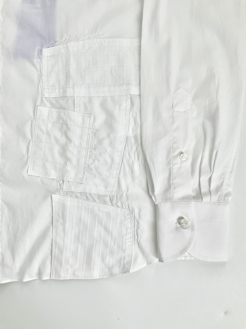 [JUNYA WATANABE MAN×LUIGI BORRELLI] PATCHWORK SHIRT-4