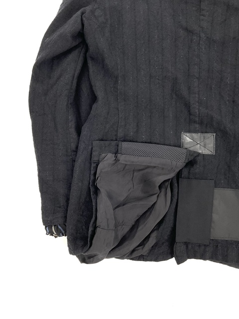 JUNYA WATANABE MAN 縮絨加工 パッチワークチェスターコート JUNYA WATANABE MAN 縮絨加工 パッチワークチェスターコート