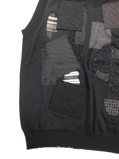 [JUNYA WATANABE MAN] PATCHWORK KNIT-3