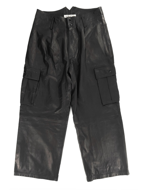 [Share Spirit] LEATHER CARGO PANT-1