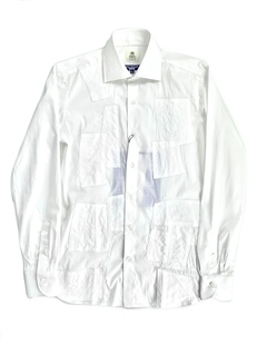 [JUNYA WATANABE MAN×LUIGI BORRELLI] PATCHWORK SHIRT - JUNYA WATANABE MAN