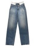 TURNED BACK WAIST DENIM-1