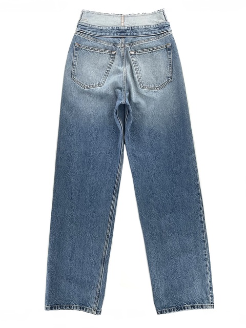 TURNED BACK WAIST DENIM-4