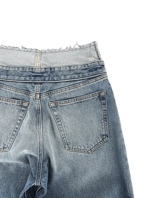 TURNED BACK WAIST DENIM-5