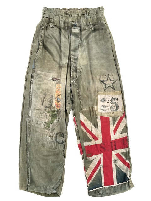 SILK BAMBOO INKJET PANT-1