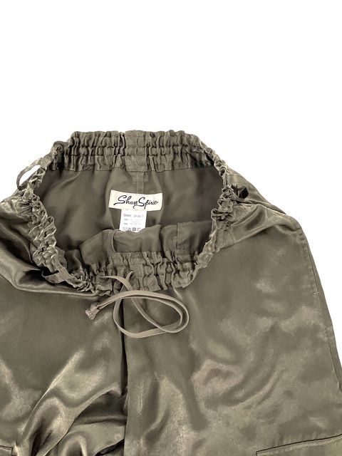 SATIN CARGO PANT-3