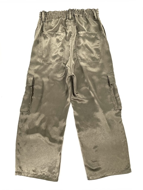 SATIN CARGO PANT-4